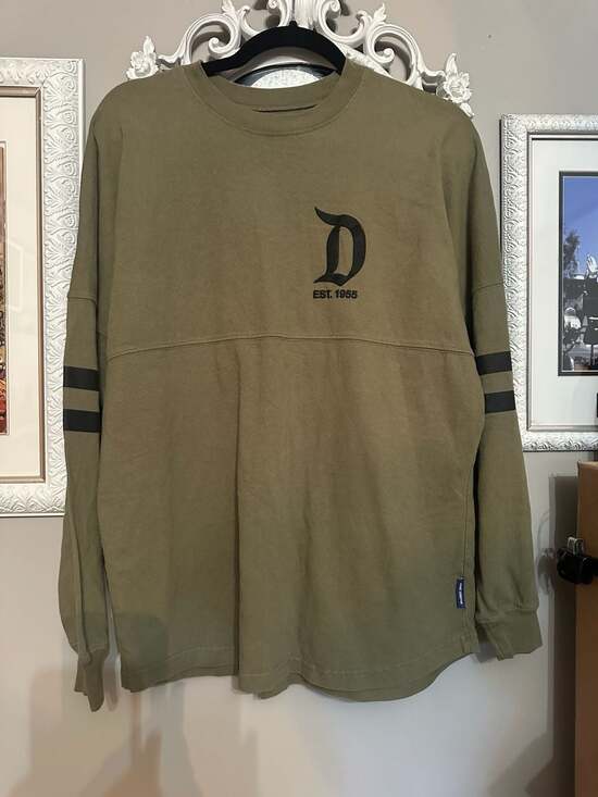Spirit Jersey Tops - Disneyland Resort Olive Green Spirit Jersey Long Sleeve